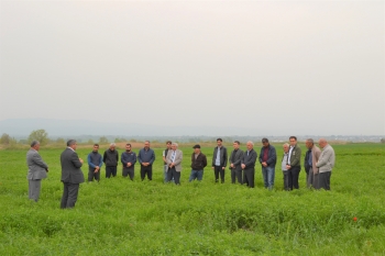 A meeting with farmers was held in Sheki
